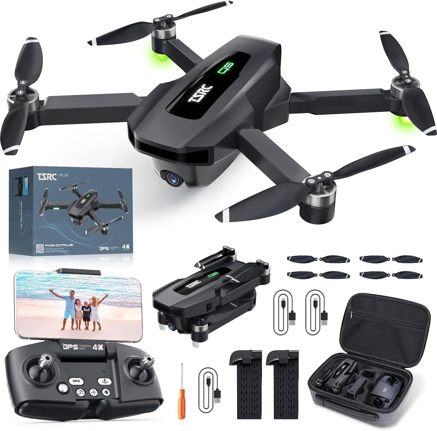 GPS Drone with 4K Camera, TSRC Q5 Quadcopter