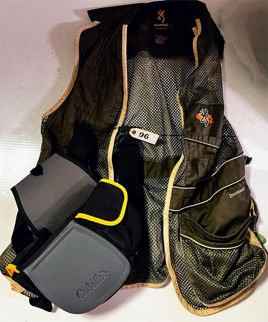 Browning Shooting Vest with Cabela Ammunition Bag