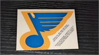 1973 74 OPC Hockey Logo Card St Louis