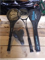 Badminton Rackets & Bike Seat