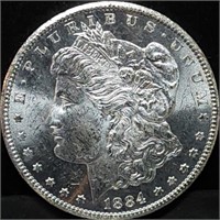 1884-CC Morgan Silver Dollar Gem BU Carson City