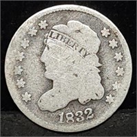 1832 Capped Bust Silver Half Dime