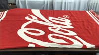 Approx 50”x60” Coca Cola throw