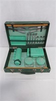 Mid Century Celluloid Portable Picnic Set