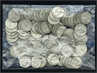 100 - silver quarters (mixed dates)