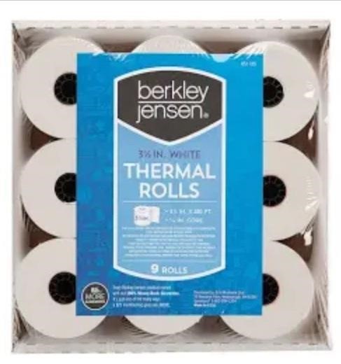Berkley Jensen 3 1/8 in. White Thermal Rolls