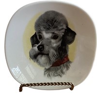 Vintage Bavarian Poodle Plate