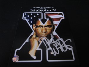 Denzel Washington signed 8x10 photo COA