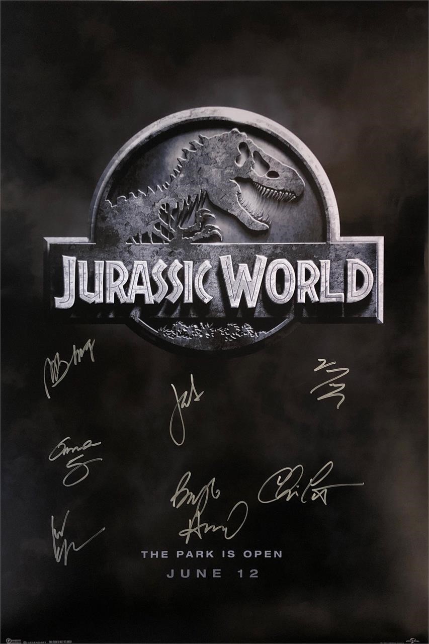 Jurassic World Chris Pratt Autograph Poster