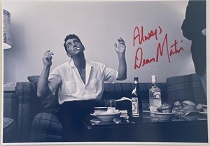Dean Martin signed photo