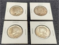 (4) 1964 Kennedy Half Dollars