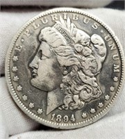1894-O Morgan Silver Dollar XF45