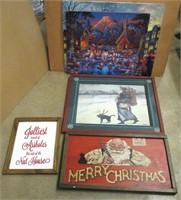 Christmas Puzzles, Plaques & Signs