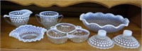 7 Pieces of Moonstone Hobnail