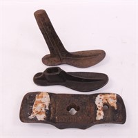 "Popular" Cast Iron Shoe Forms (4 Pieces)