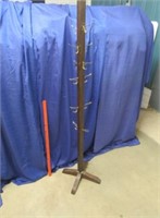 old 5.5ft tall coat rack (has many hooks)