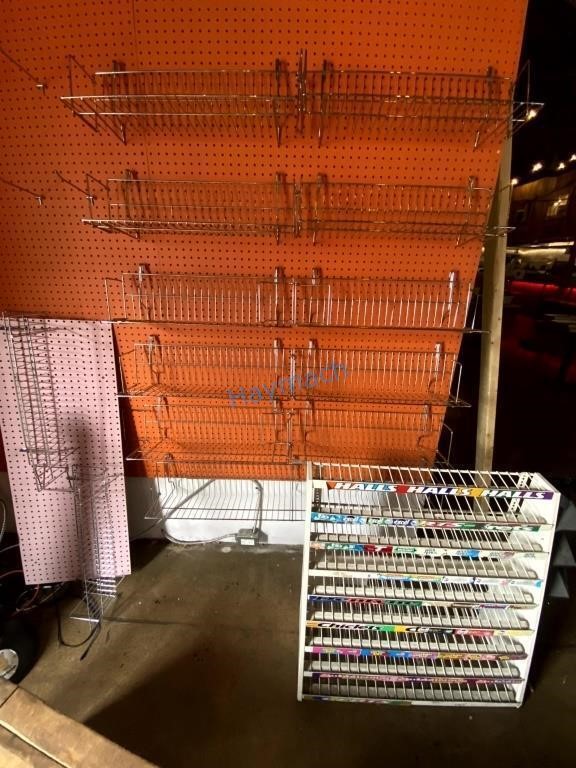 GROUP OF WIRE RETAIL RACKS