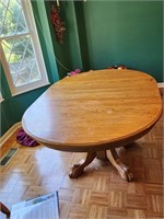 Oak Pedestal Table