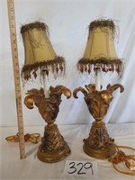 Gold Toned Lamps (Electric)