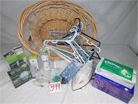 Laundry Basket - Iron - Hangers - Light Bulbs