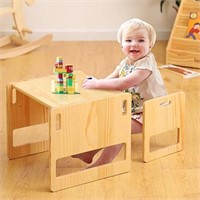 FUNLIO Montessori Weaning Table and Chair Set for