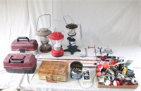 Lanterns, Tackle Boxes, Rods & Reels & Tackle