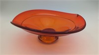 Vintage Vintage Glass Persimmon Art Glass Orange