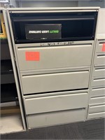 (5) drawer metal filing cabinet - contents not