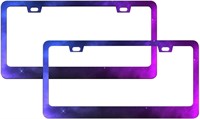 2-Piece Purple Gradient license plate frame