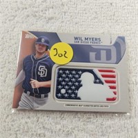 2017 Topps Indepence Day Logo Patch Wil Meyers