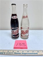 Qty 2 Old Pepsi Bottles