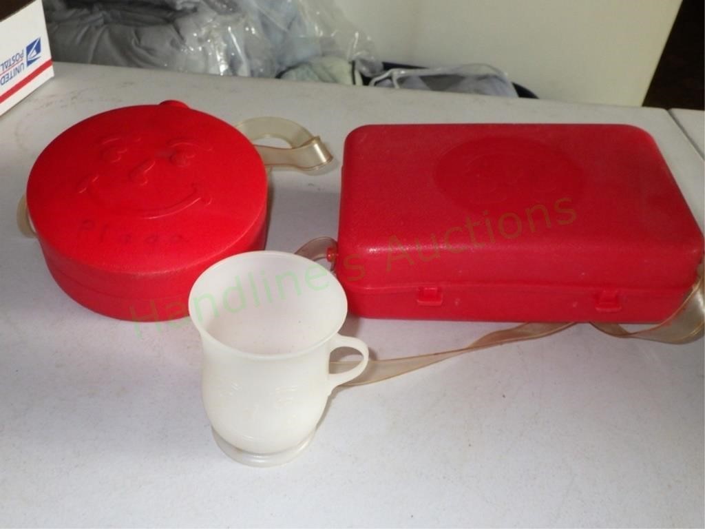 Kool Aide Plastic Lunch Box/Canteen/Cup