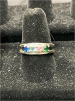 STERLING MOTHER’S RING - SZ 8