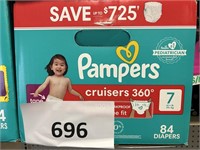 Pampers 84 diapers size 7