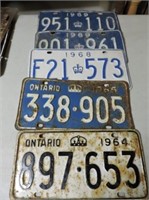 1964, 65, 68 &1969 Plates