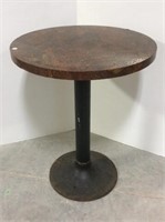 Round 24 " Table with Metal Base, 30 in. tall