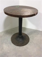 Round 24 " Table with Metal Base, 29 in.tall