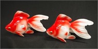 Good pair Noritake ceramic goldfish figures
