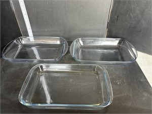 3 glass 9x13 pans
