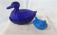 Collectible Nesting Bird Foul Covered Dishes