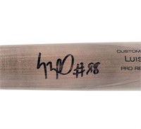 Luis Robert Jr. Autographed Gray  Baseball Bat