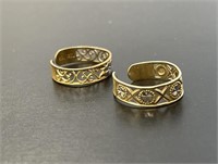 Two 10KT Adjustable Pinky Rings