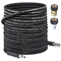 TOOLCY 3/8" Pressure Washer Hose 100 FT, Hot and