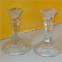 Glass Candlesticks