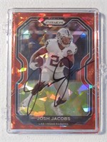 JOSH JACOBS SIGNED SPORTS CARD WITH COA