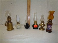 5 Small Misc. Oil Lamps