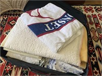 Luggage with bed covers