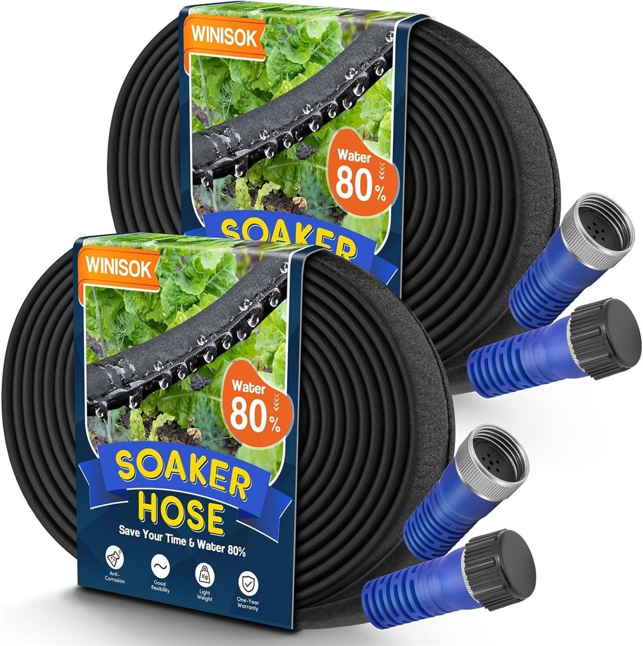 100FT Thickened Flat Garden Soaker Hose