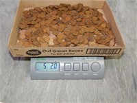 Approx 5 lbs of Lincoln Wheat Back Cents