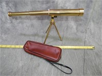 Small Desk top 3 pull Brass Telescope JAPAN